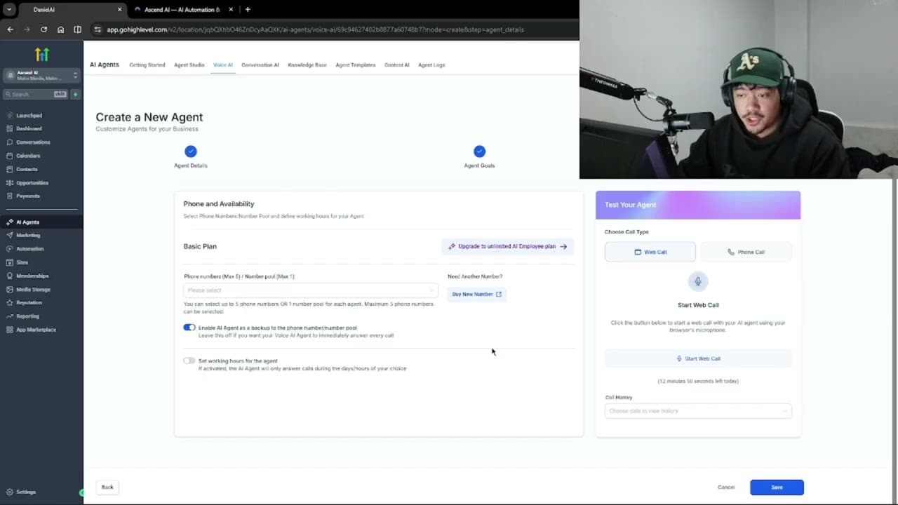 GHL AI Voice Agent — Home Services